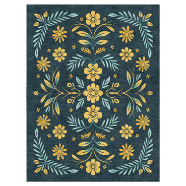 Isabella Navy & Gold in 12x9ft Size