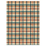 Brenton Plaid Taupe & Teal in 9' x 12' Size