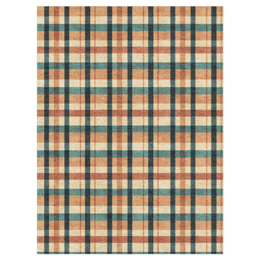 Brenton Plaid Taupe & Teal in 9' x 12' Size