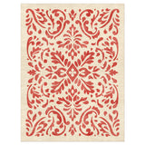 Floranna Ivory & Red in 9' x 12' Size