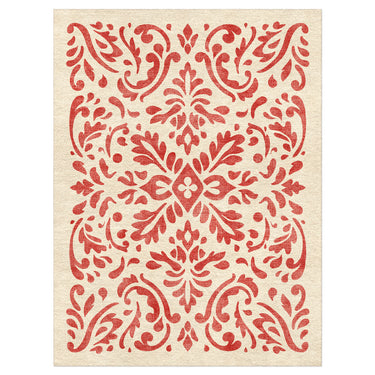 Floranna Ivory & Red in 9' x 12' Size