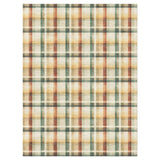 Madras Plaid Taupe & Green in 12x9ft Size