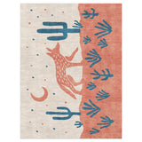 Desert Coyote Denim Blue & Terracotta in 9' x 12' Size