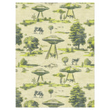 UFO Cow Abduction Toile in 9' x 12' Size