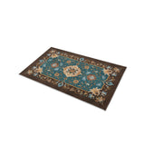Miriam Dark Teal & Brown in 17" x 24" Size