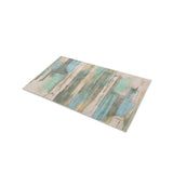 Jörgan Teal & Taupe in 17" x 24" Size