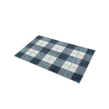 Wallace Plaid Blue & Teal in 17" x 24" Size