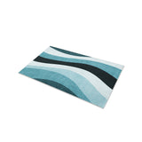 Sinuous Teal Monochrome in 17" x 24" Size
