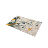 Jason Dark Teal & Orange Splatter in 17" x 24" Size