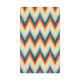 Firekat Blue & Orange in 1.5' x 2.5' Size