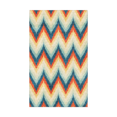 Firekat Blue & Orange in 1.5' x 2.5' Size