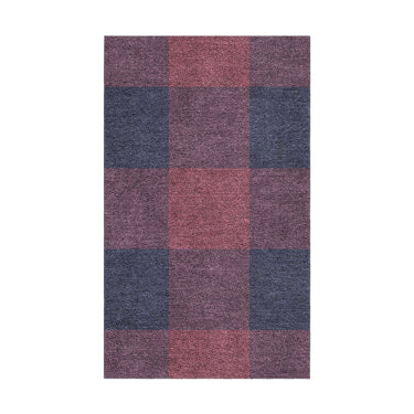 Buffalo Plaid Maroon & Navy in 1.5' x 2.5' Size