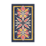 Jasmina Navy Multicolor in 18x30in Size