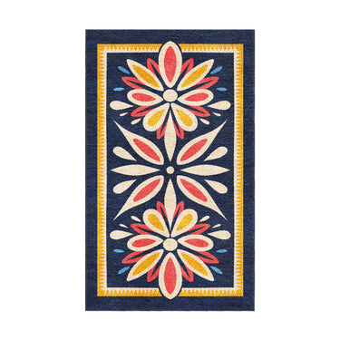 Jasmina Navy Multicolor in 18x30in Size