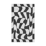 Twyla Checkered Black & White in 1.5' x 2.5' Size