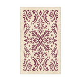 Floranna Ivory & Wine in 1.5' x 2.5' Size