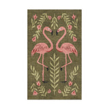 Flamingo Friends Sage Green in 1.5' x 2.5' Size