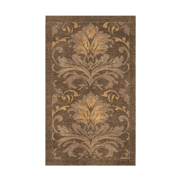 Agnes Damask Umber Brown in 1.5' x 2.5' Size