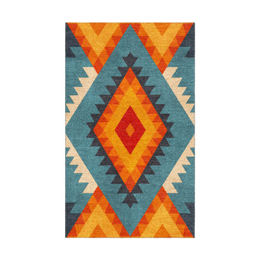 Zareen Blue & Orange in 18x30in Size