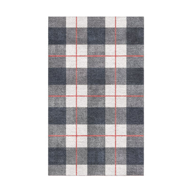 Wallace Plaid Navy & Red in 18x30in Size