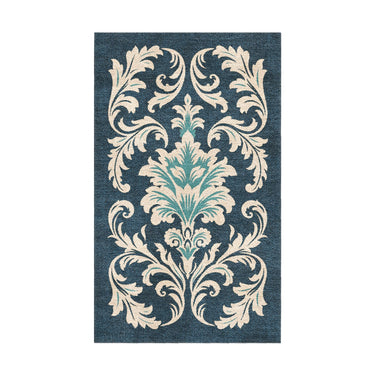 Aubrey Navy & Teal in 1.5' x 2.5' Size