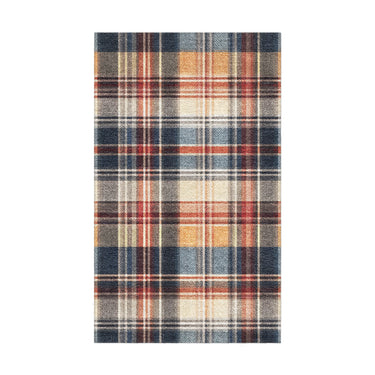 MacPherson Plaid Navy & Gold in 18x30in Size