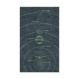 Solar System Navy & Mint in 1.5' x 2.5' Size