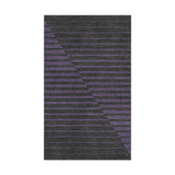 Euclid Black & Purple in 1.5' x 2.5' Size
