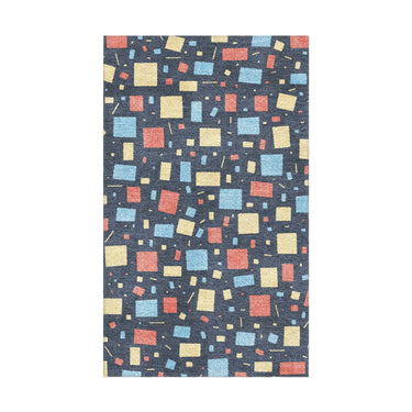 Geometric Confetti Twilight in 1.5' x 2.5' Size