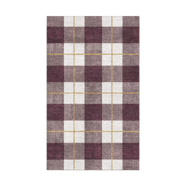 Wallace Plaid Maroon & Gold in 18x30in Size