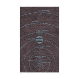 Solar System Burgandy & Powder Blue in 1.5' x 2.5' Size