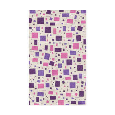 Geometric Confetti Purple in 1.5' x 2.5' Size