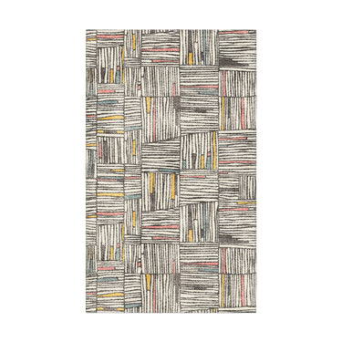 Atticus Multicolor Crosshatch in 1.5' x 2.5' Size