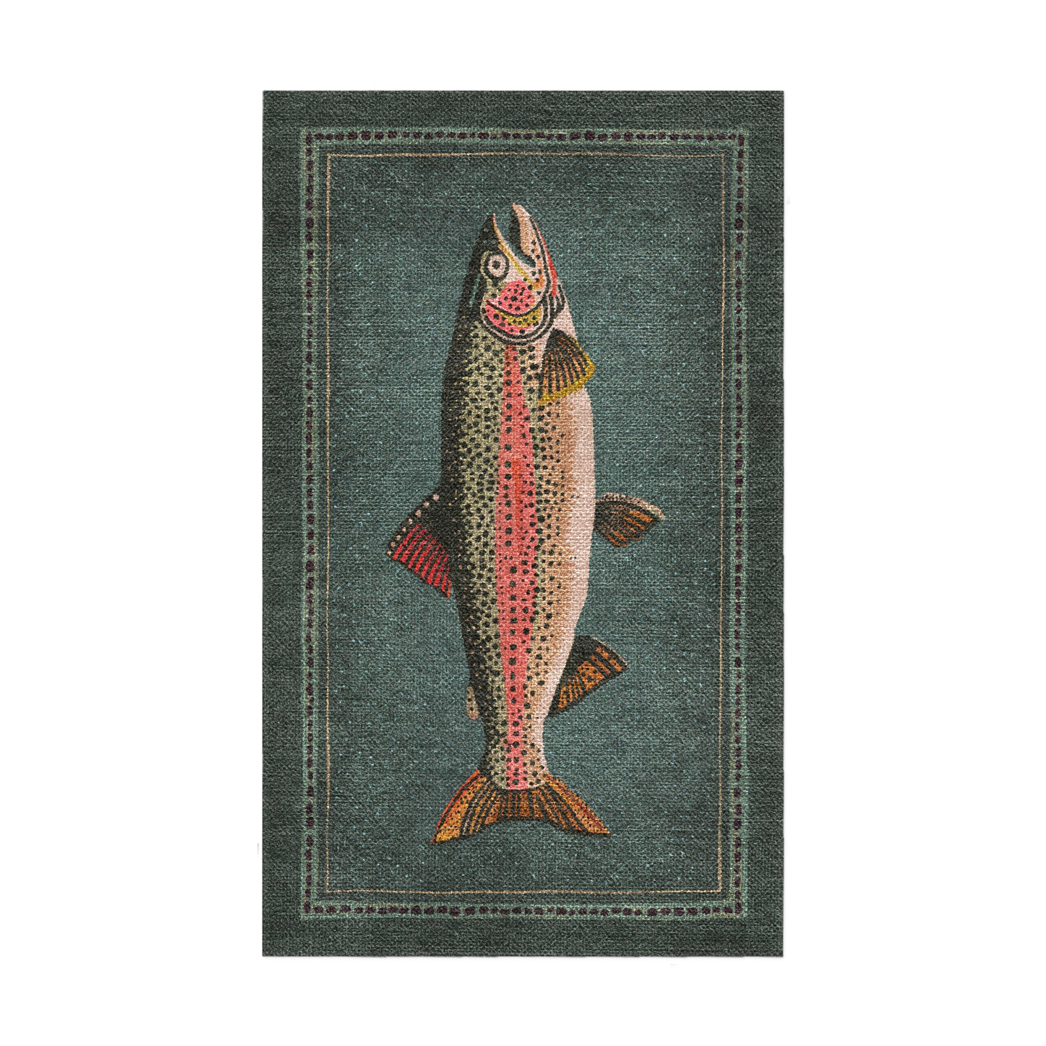 Rainbow Trout Area Rug – Undrfoot Rugs