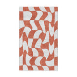 Twyla Checkered Coral in 1.5' x 2.5' Size
