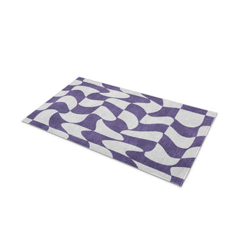 Twyla Checkered Periwinkle in 21" x 34" Size