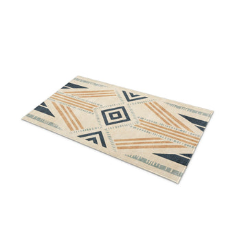 Osage Blue & Orange in 21" x 34" Size