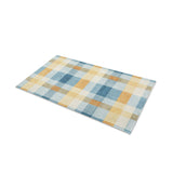 Monroe Plaid Blue & Yellow in 21" x 34" Size