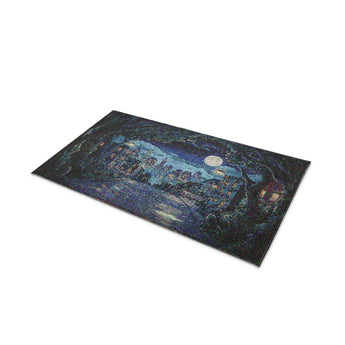 8 Bit Uptown Twilight Skyline in 21" x 34" Size