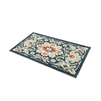 Eugina Seafoam & Navy in 21" x 34" Size