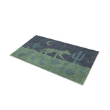Desert Coyote Midnight Blue & Sage Green in 21" x 34" Size