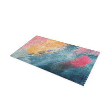 Eloise Blue & Pink in 21" x 34" Size