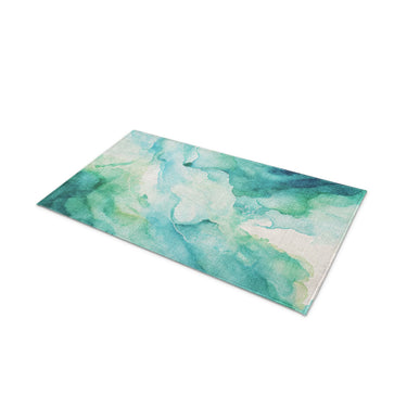 Zephyr Watercolor Blue & Green in 21" x 34" Size
