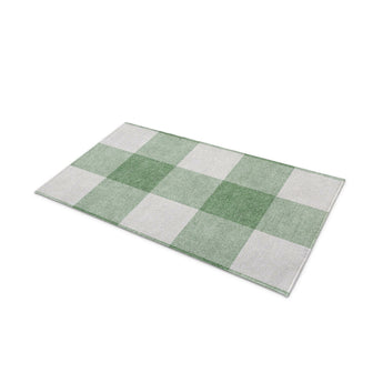 Buffalo Plaid Kelly Green in 21" x 34" Size