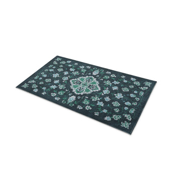 Fenwick Navy & Green in 21" x 34" Size