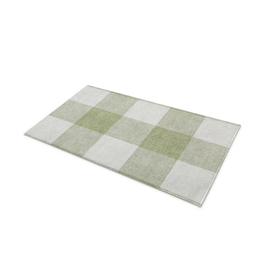 Buffalo Plaid Light Sage in 21" x 34" Size