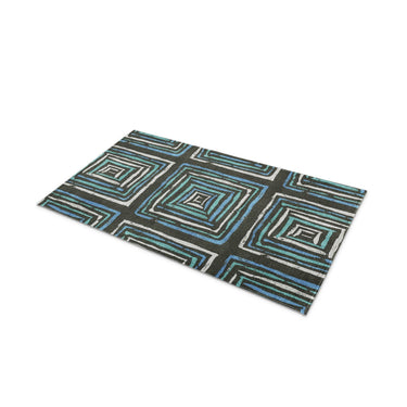 Diego Navy & Turquoise in 21" x 34" Size