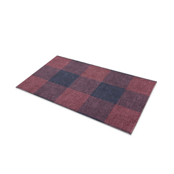 Buffalo Plaid Maroon & Navy in 21" x 34" Size