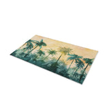 Sunset Palms Green & Orange in 21" x 34" Size