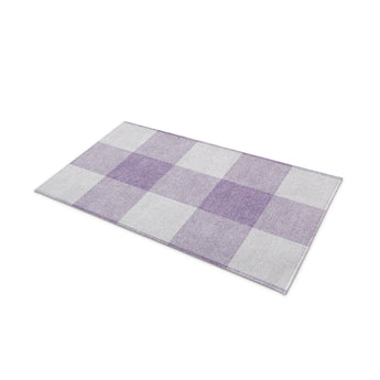 Buffalo Plaid Lilac in 21" x 34" Size